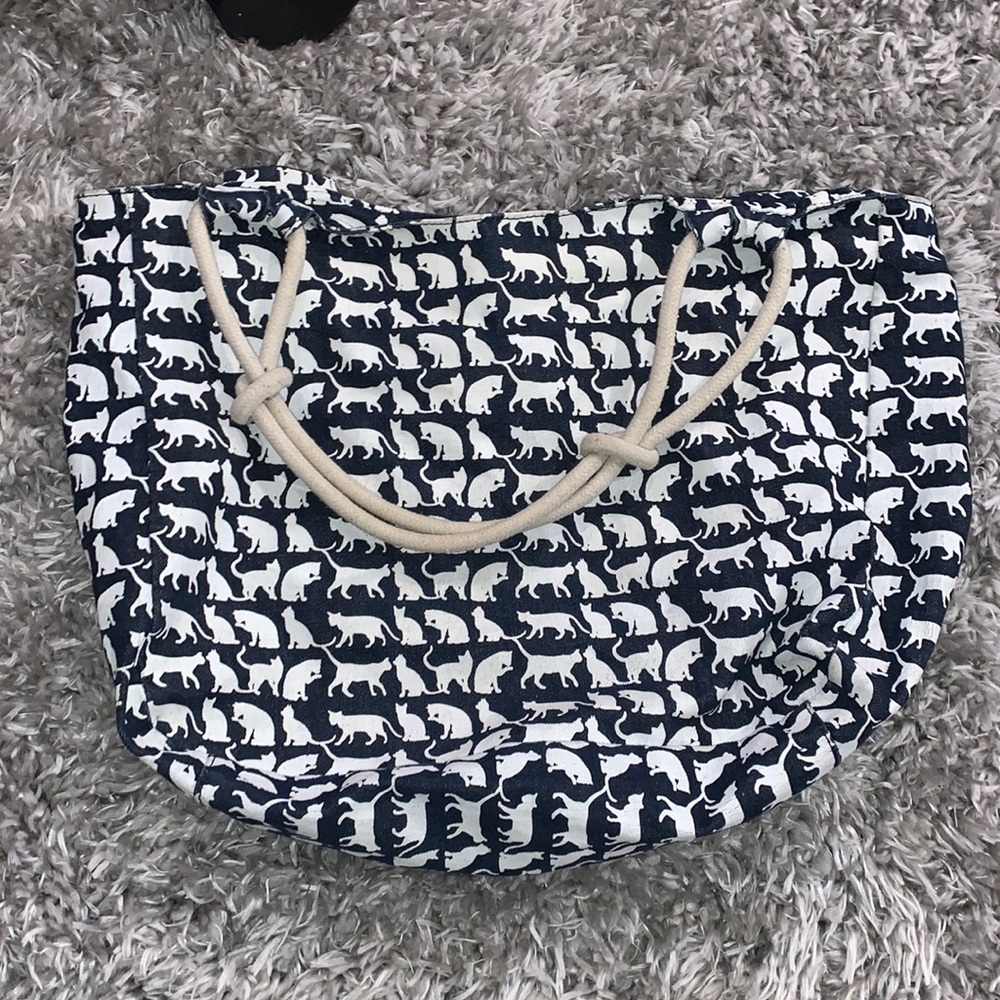 Cat design beach bag/tote bag